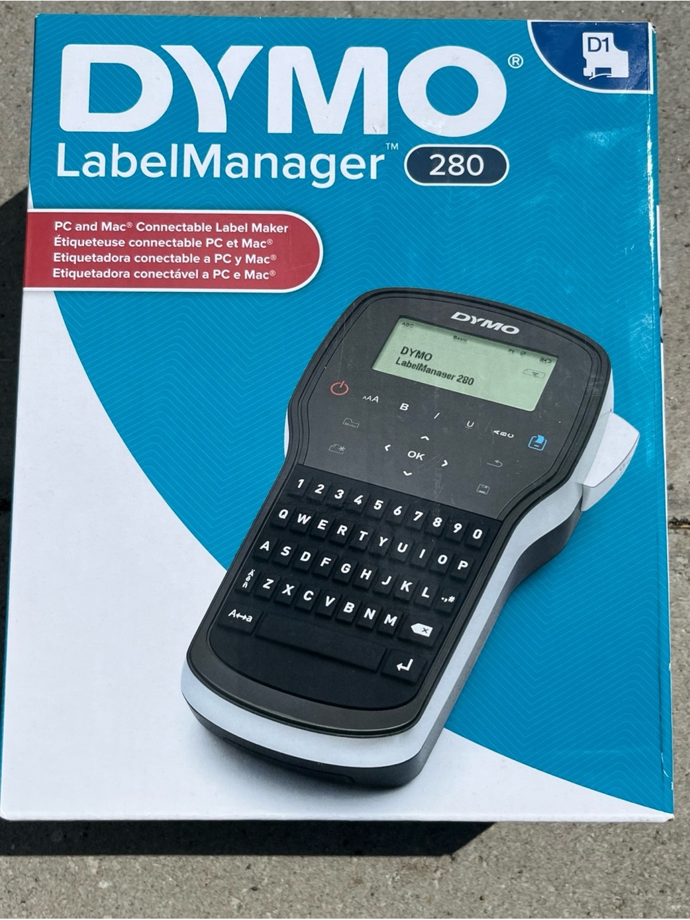 Dymo LabelManager 280 Handheld Label Maker - Black & White